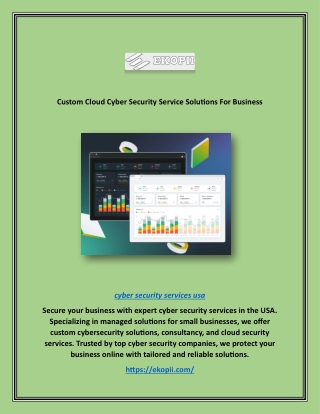 Custom Cloud Cyber Security Service Solutions For Business