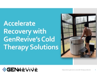 Upgrade Your Recovery with Gen Revive Cold Therapy Solutions