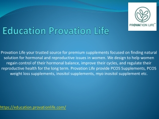 Education Provation Life