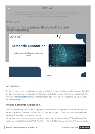 Semantic Annotation