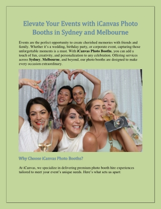 Make Your Big Day Memorable with Wedding Photo Booth Sydney