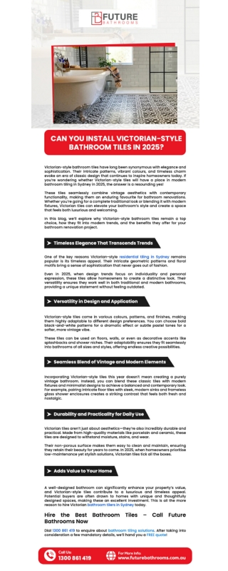 Can You Install Victorian-style Bathroom Tiles in 2025?