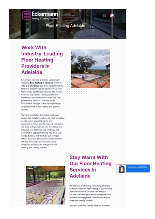 Floor Heating Adelaide