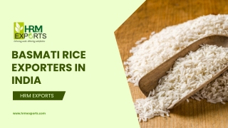 Best Basmati Rice Exporters In India