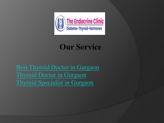 Find Thyroid Specialist in Gurgaon - The Endocrine Clinic