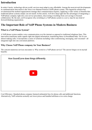 Unlocking Efficiency: The Leading Benefits of Incorporating a VoIP Phone System