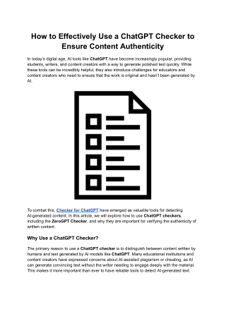 Is It Written by AI? Find Out with ZeroGPT
