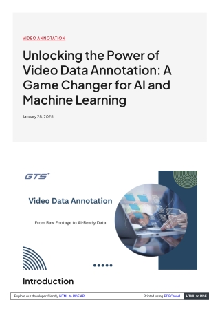 Unlocking the Power of Video Data Annotation: A Game Changer for AI and Machine