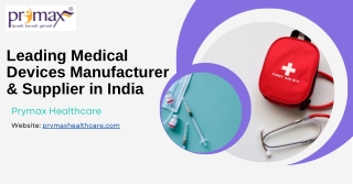 Prymax Healthcare - Leading Medical Devices Manufacturer, Supplier, Distributor