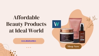 Affordable Beauty Products at Ideal World - www.idealworld.tv
