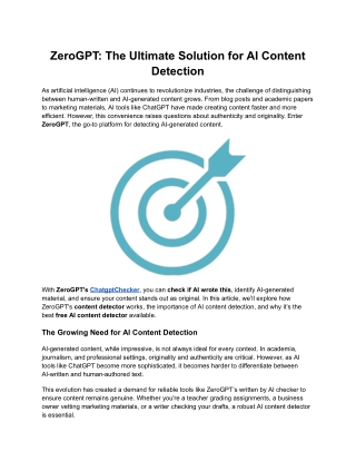 Detection ChatGPT: Reliable AI Content Analysis