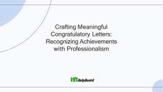 Congratulation Letter