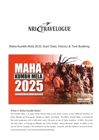 Mahakumbh 2025 Facts and Stats: Know About Prayagraj