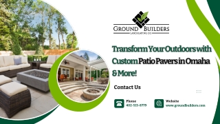 Transform Your Outdoors with Custom Patio Pavers in Omaha & More!