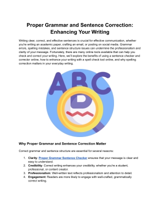 Spelling Correction: Improve Your Writing Instantly