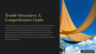What is Tensile Structure?
