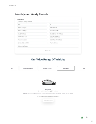 Top Monthly Car Rental Service For Pickup & Drop | HurryUp