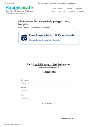 The Best Packers & Movers For Easy Relocations - HappyLocate Pdf (1)