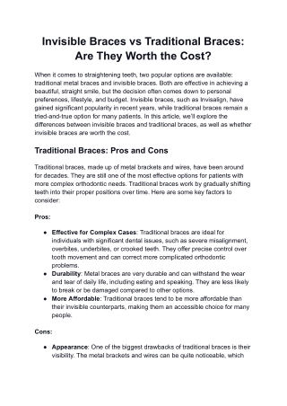 Invisible Braces vs Traditional Braces_ Are They Worth the Cost_