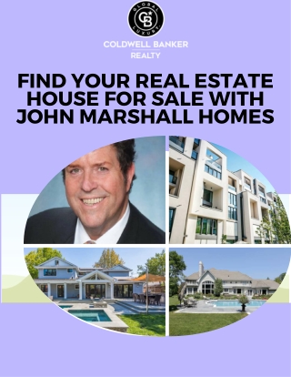 Find Your Real Estate House for Sale with John Marshall Homes