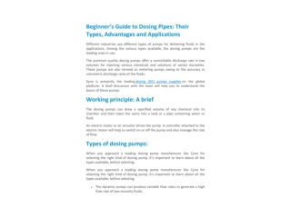 Beginner’s Guide to Dosing Pipes Their Types, Advantages and Applications_00001