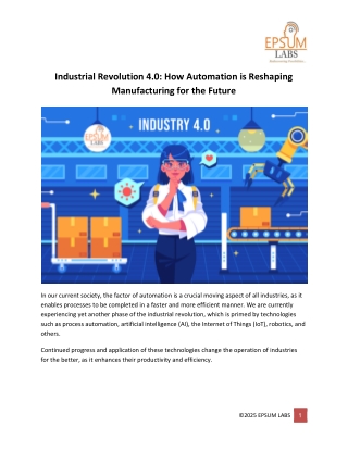 How Automation is Reshaping Manufacturing for the Future