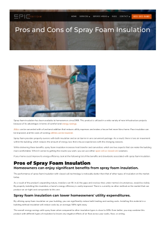 Epic Spray Foam