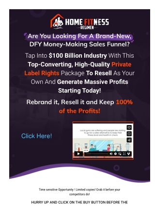 Home Fitness Regimen