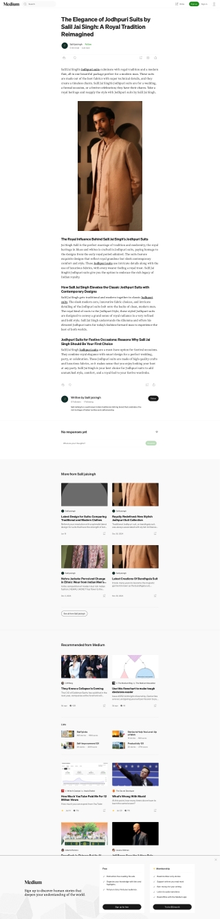 The Royal Influence Behind Salil Jai Singh's Jodhpuri Suits