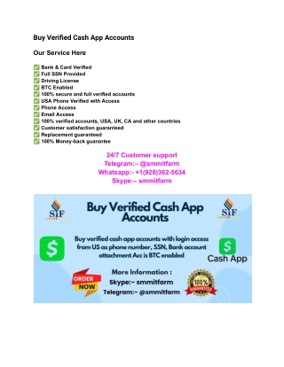 Top Platform to Buy Verified Cash App Account in This Year