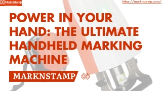 Power in Your Hand: The Ultimate Handheld Marking Machine