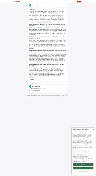 How Salil Jai Singh Is Redefining Modern Men’s Fashion with Bandhgala Suits