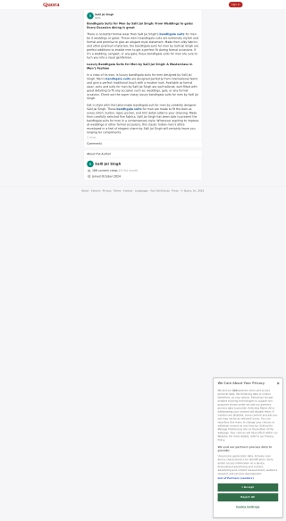 Get a Step Up on Your Fashion with an Exclusive Bandhgala Suit by Salil Jai Sing