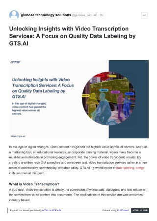 Unlocking Insights with Video Transcription Services