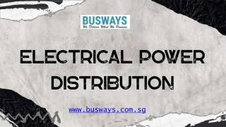 Electrical Power Distribution - busways.com.sg