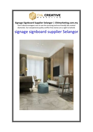 Signage Signboard Supplier Selangor  Chlmarketing.com.my