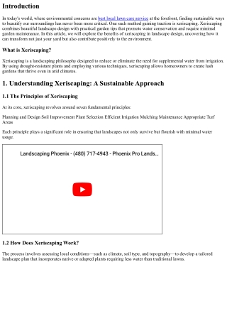 Exploring the Benefits of Xeriscaping in Landscape Design