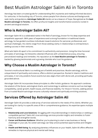 Best Muslim in Toronto