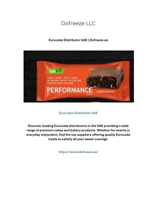 Eurocake Distributor UAE | Dofreeze.ae