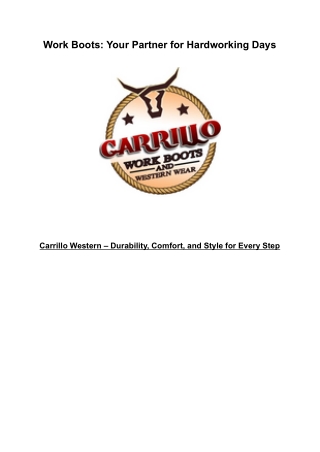 Carrillo Western