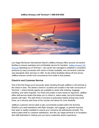 JetBlue Airways LAS Terminal