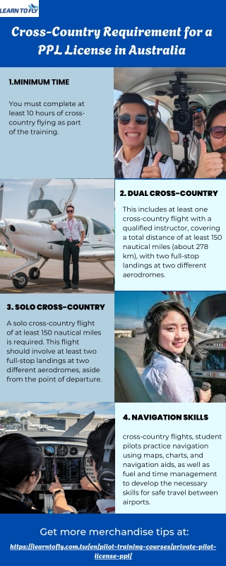 Cross-Country Requirement for a PPL License in Australia– Learn to Fly