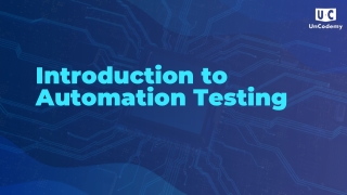What is Automation Testing?