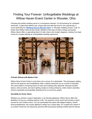 Elegant Wedding Ceremony Venues