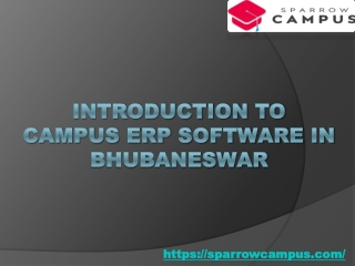 Sparrow Campus's ERP Software in Bhubaneswar – Transforming Education Management