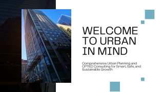 Welcome to Urban In Mind