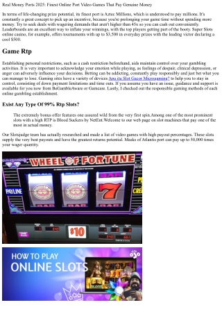 Best Payment Slots Top 10 Finest Paying Port Video Games In 2025