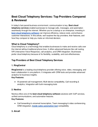 Best Cloud Telephony Services_ Top Providers Compared & Reviewed