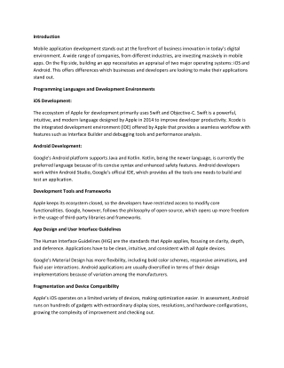 howdoesiosappdevelopmentdifferfromandroidappdevelopment