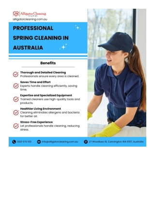 Professional Spring Cleaning Services | Alligator Cleaning